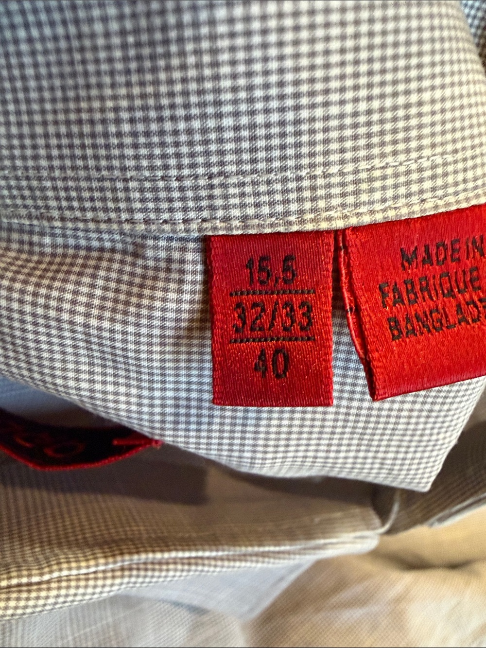 HUGO Men's Light Blue/Gray Long-Sleeve Dress Shirt - Picture 5 of 5